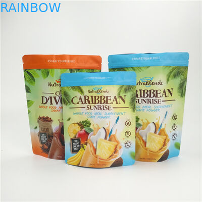 ジップ ロック式のアルミ ホイルはドライ フルーツの包装のための袋のグラビア印刷の印刷を立てます