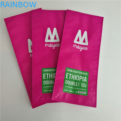無光沢の平底の習慣は立てます袋のガセット アルミニウムによって薄板にされたMのコーヒー バッグを印刷しました