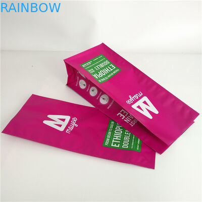 無光沢の平底の習慣は立てます袋のガセット アルミニウムによって薄板にされたMのコーヒー バッグを印刷しました