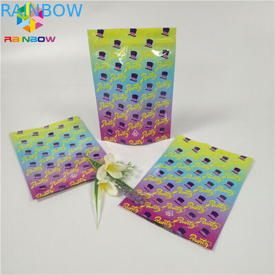 ジップ ロック式クッキーの臭いの証拠のRuntz袋は袋の子供の抵抗力があるグラビア印刷の印刷を立てます