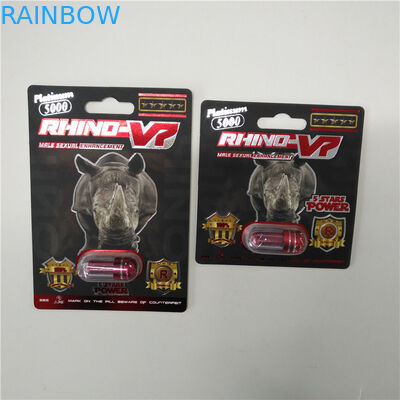 透明で明確なプラスチック規定の薬瓶は帽子によって詰まるタブレットを要約します