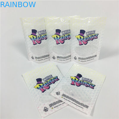 白いRuntzの臭いの証拠はマイラーDoypack袋を包む袋の雑草袋を立てます