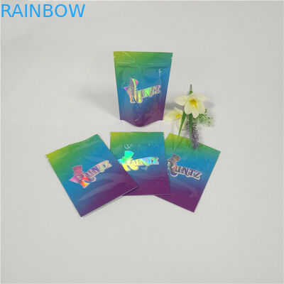 Runtzマイラーの雑草ホイルの袋包装袋の注文の冗談はパッケージを耐久と分類します