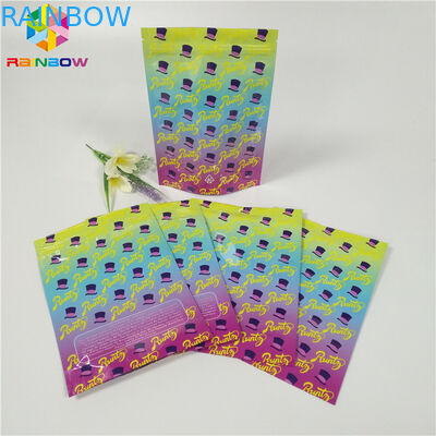 習慣1oz 3.5gホイルの袋の包装の臭いの証拠の雑草包装袋の光沢のある表面