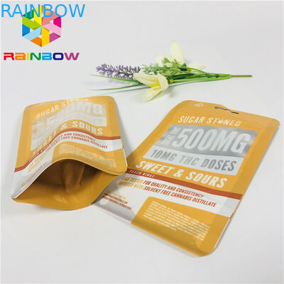 再使用可能なプラスチックは前部明確な窓と終わるジッパーの袋袋マットを立てます