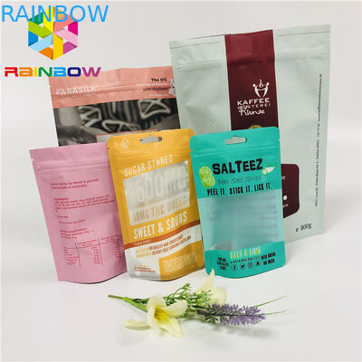 無光沢のティーバッグの包装はジッパー/引き裂くノッチが付いているアルミ ホイル袋を立てます