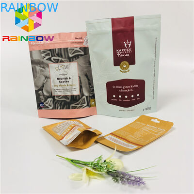 無光沢のティーバッグの包装はジッパー/引き裂くノッチが付いているアルミ ホイル袋を立てます