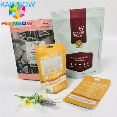 無光沢のティーバッグの包装はジッパー/引き裂くノッチが付いているアルミ ホイル袋を立てます