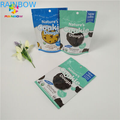 多彩で小さいマイラーのアルミ ホイルの食糧パッキング袋はビスケット/乾燥したフルーツのためのロックのファスナーを締めます