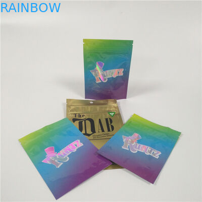 包装3.5グラムはプラスチック袋のマイラーのジップ ロック式の雑草のRuntzの麻袋を立てます