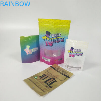 習慣は立てます窓との光沢のある表面の終わりCbdを包む袋を印刷しました