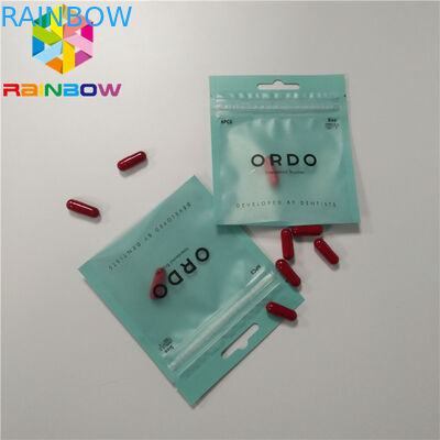 3側面のシールによって密封される丸薬ホイルの袋の包装のアルミ ホイルのジップ ロック式の注文の印刷