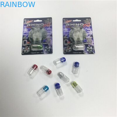 小型プラスチックPSのびんのプラスチック包装の包装のサイ69の丸薬カプセルの弾丸の形の容器