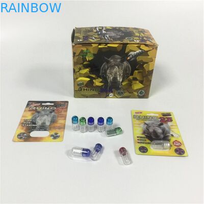 小型プラスチックPSのびんのプラスチック包装の包装のサイ69の丸薬カプセルの弾丸の形の容器