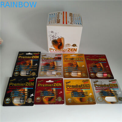 ZEN首相の男性の性の性能の強化の丸薬まめの包装の紙箱