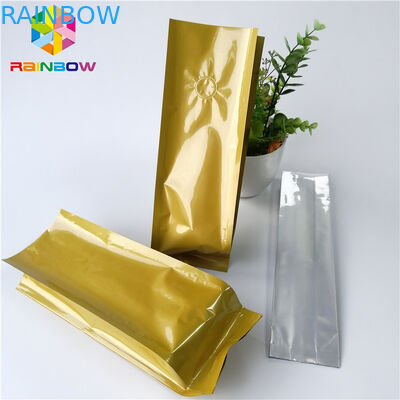 Resealableアルミ ホイルは袋12oz 16ozの側面のガセットのローストのコーヒー ティー バッグを立てます