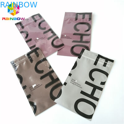 アルミ ホイルのジップ ロック式のパッキングは3味方された密封されたプラスチック空の茶袋を袋に入れます