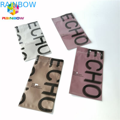 アルミ ホイルのジップ ロック式のパッキングは3味方された密封されたプラスチック空の茶袋を袋に入れます