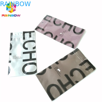 アルミ ホイルのジップ ロック式のパッキングは3味方された密封されたプラスチック空の茶袋を袋に入れます