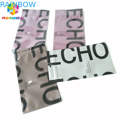 アルミ ホイルのジップ ロック式のパッキングは3味方された密封されたプラスチック空の茶袋を袋に入れます