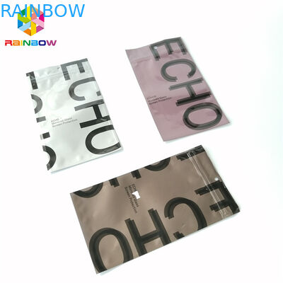 アルミ ホイルのジップ ロック式のパッキングは3味方された密封されたプラスチック空の茶袋を袋に入れます