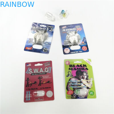 医学の使用法のまめカード包装のサイ11のマグナムびん24k 3Dカード目録プラスチック包装