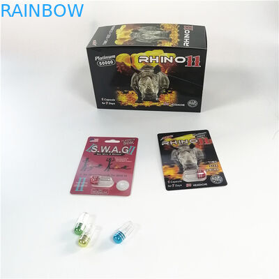 注文のまめカード男性の強化のカプセルの包装のための包装のサイの容器の弾丸