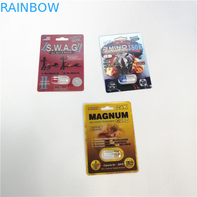 サイ包装の男性の強化の丸薬3d丸薬まめのパッキング69のシリーズのまめカード