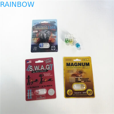 男性の性のカプセルのためのカスタマイズされたサイズを包む3Dサイのプラスチックまめ