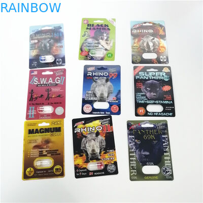 男性の性のカプセルのためのカスタマイズされたサイズを包む3Dサイのプラスチックまめ