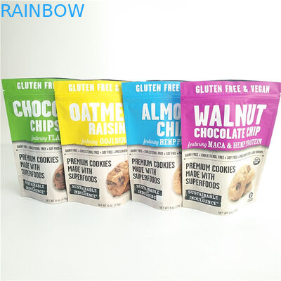 グルテンの自由な軽食袋のZiplockが付いている包装の食品包装のクッキーの臭いの証拠袋