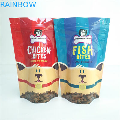 犬の御馳走貯蔵のペット フード袋の薄板にされたプラスチック再使用可能な真空の有機性袋