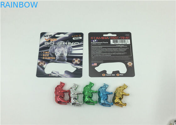 3Dホログラムの効果の丸薬まめカード包装のサイ69の容器の弾丸の耐久財