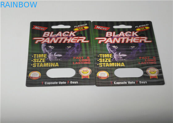 VIPの金69Kのサイの粉のカプセルの包装のディスプレイ・ケースを詰める注文のスライドのまめカード