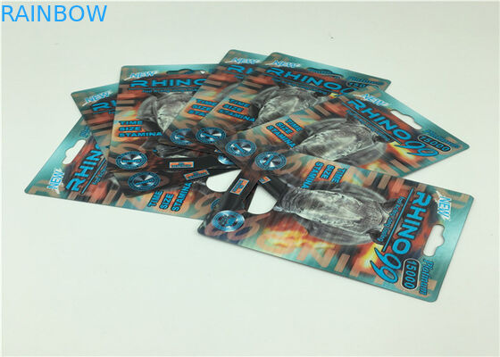 男性の高める自然な性能の性の丸薬のために包む耐久の紙カード