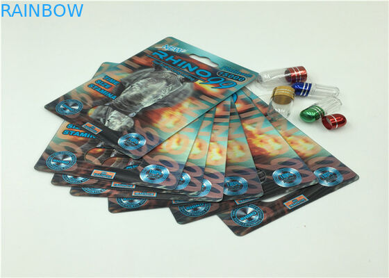 男性の高める自然な性能の性の丸薬のために包む耐久の紙カード