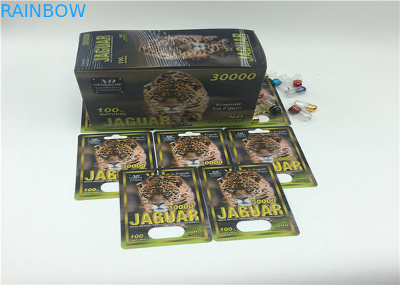 FXを包む黒いまめカード男性の強化の丸薬のための35000のシリーズ表示紙箱