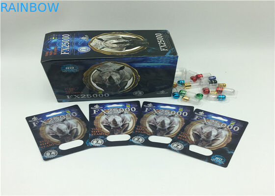 極度の薬のための注文のロゴ3Dの効果のプラスチック包装の包装の人の強化のびんカード