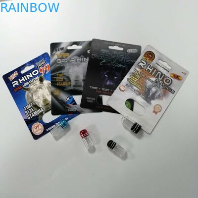 性の強化の丸薬はサイ69の湿気の防止の再生利用できる包むカードに水ぶくれが生じます