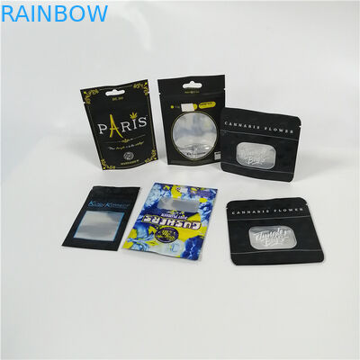 ジッパーが付いているCbdの雑草のマイラー プラスチックDoypackのパックを包む明確な窓のアルミ ホイルの袋