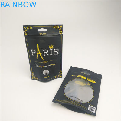 明確な窓はChildproofジッパーが付いている袋の臭いの証拠CBDの包装袋を立てます