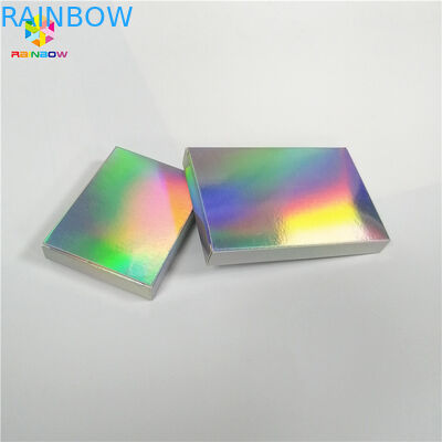 ボール紙のホログラムのペーパー ギフト用の箱の包装は化粧品プロダクト塗布を構成します
