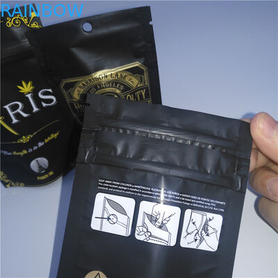 マイラー ホイルのChildproofジップ ロック式袋を包む習慣によって印刷される無光沢の草の香