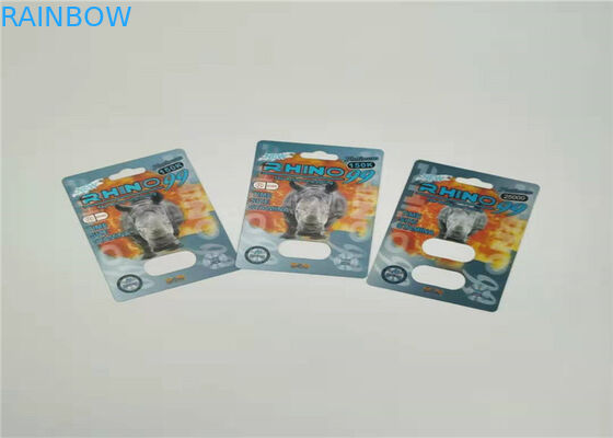 カプセルの性の丸薬のためのカスタマイズされた印刷を包むマンバ3dの効果のまめカード