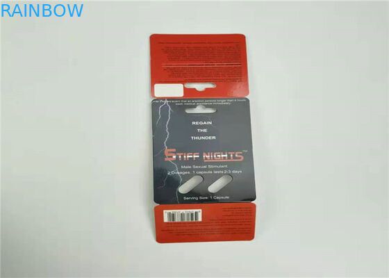 丸薬薬2のカプセルのまめプラスチック カバーびんが付いている包装カード サイ69のカード