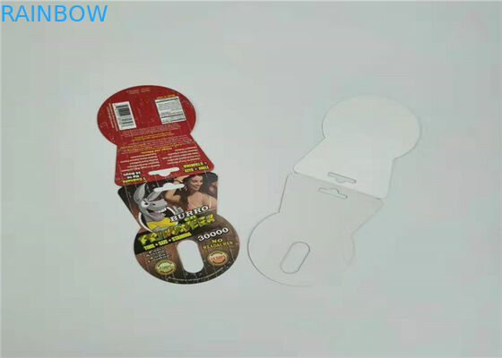 赤いスライバ サイV7のまめカード習慣色を包む1つのセットの性の丸薬紙カード