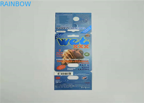 赤いスライバ サイV7のまめカード習慣色を包む1つのセットの性の丸薬紙カード