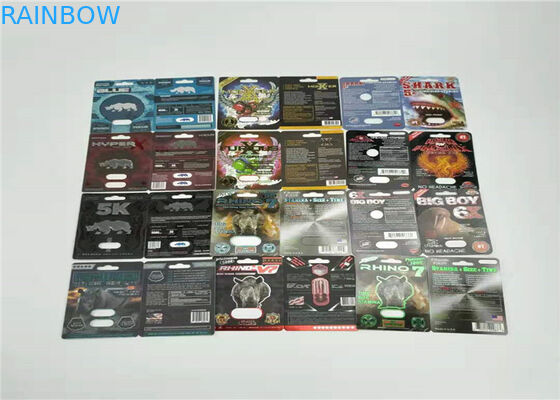 オフセット印刷を押す赤いホイルを包む7000Kバッファローのペーパーまめカード