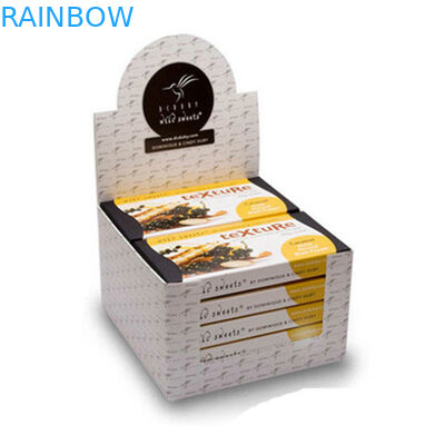 小売店の棚の準備ができた皿の包装を折る段ボール ペーパー ディスプレイ・ケース