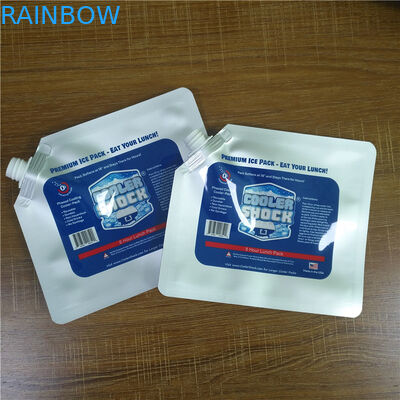 食糧貯蔵の習慣はポリ袋の口/帽子が付いている防水再使用可能なクーラーのアイスパックを印刷しました